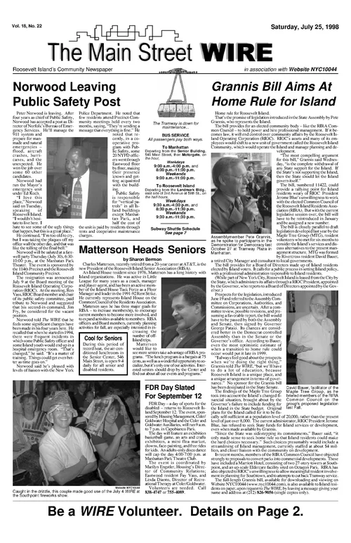 The Main Street WIRE - Volume 18, Issue 22