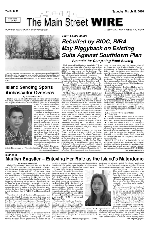 The Main Street WIRE - Volume 20, Issue 14