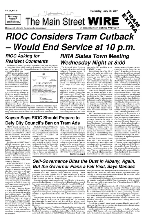 The Main Street WIRE - Volume 21, Issue 21
