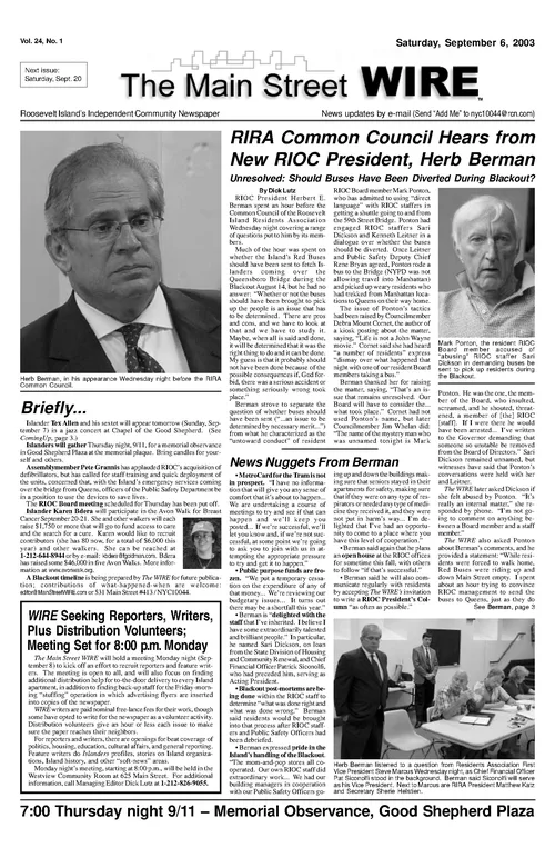 The Main Street WIRE - Volume 24, Issue 01