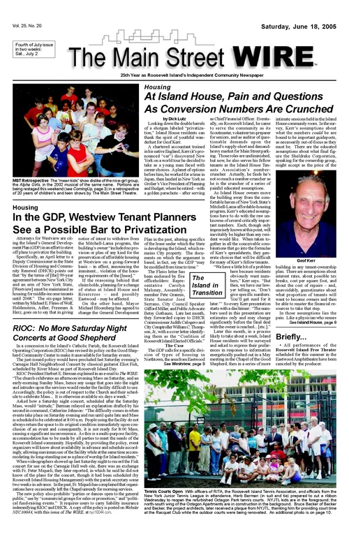 The Main Street WIRE - Volume 25, Issue 20